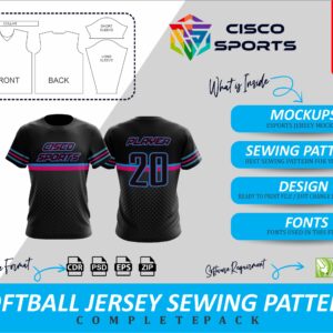 Pink Blue Jersey