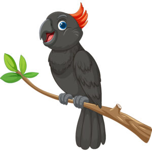 Parrot Holding Green Leaf